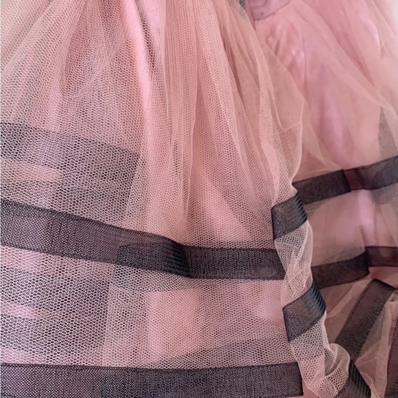 Betsey Johnson Pink Tulle Dress with Black Accents - Picture 8 of 9